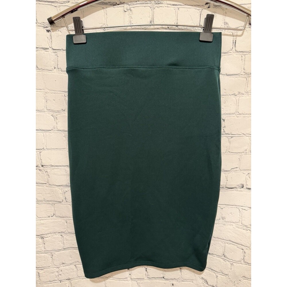 Trendmalls Green pencil Straight Knee length skirt Medium